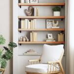 vidaXL tömör bükkfa fali polc 80 x 20 x 4 cm (356031) - vidaxl