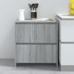 vidaXL szürke sonoma színű szerelt fa tálalószekrény 70x41x75 cm (813012)