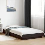 vidaXL fekete szerelt fa ágykeret LED-világítással 90 x 190 cm (3281148)