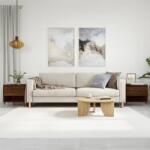 vidaXL 2 db barna tölgy szerelt fa dohányzóasztal 50 x 46 x 50 cm (830907)