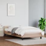 vidaXL kávészínű ágykeret fejtámlával matrac nélkül 90x200 cm (347482)