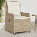 vidaXL 2 db bézs polyrattan dönthető kerti szék (368656)