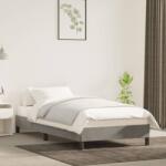 vidaXL világosszürke bársony ágykeret matrac nélkül 80x200 cm (346940)