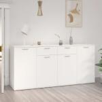 vidaXL fehér szerelt fa tálalószekrény 160 x 36 x 75 cm (3074927)