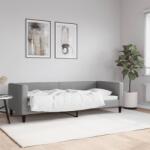 vidaXL világosszürke szövet kanapéágy keret 80 x 200 cm (353978)