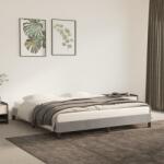 vidaXL világosszürke bársony ágykeret matrac nélkül 160 x 200 cm (346982)