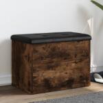 vidaXL füstös tölgy színű szerelt fa tárolópad 62 x 42 x 45 cm (835044)