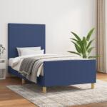 vidaXL ágykeret matrac nélkül kék 90x190 cm szövet (3124861)