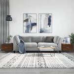 vidaXL 2 db barna tölgy szerelt fa dohányzóasztal 50 x 50 x 40 cm (829347)