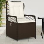 vidaXL 2 db barna polyrattan dönthető kerti szék (368662)
