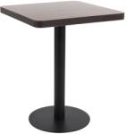 vidaXL sötétbarna MDF bisztróasztal 60 x 60 cm (286431)
