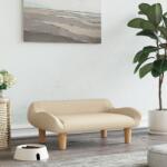 vidaXL krémszínű szövet kutyaágy 70 x 40 x 24 cm (171945)