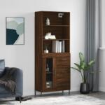 vidaXL barna tölgy színű szerelt fa magasszekrény 69, 5 x 34 x 180 cm (3189524)