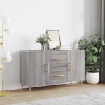 vidaXL szürke sonoma színű szerelt fa tálalószekrény 100 x 36 x 60 cm (828162)