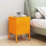 vidaXL mustársárga acél éjjeliszekrény 35 x 35 x 51 cm (336209)