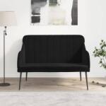 vidaXL fekete bársonypad 110 x 76 x 80 cm (351469)