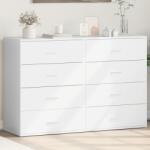 vidaXL 2 db fehér szerelt fa tálalószekrény 60 x 39 x 80 cm (3276623)