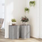 vidaXL 2 db szürke sonoma szerelt fa növénytartó állvány 30x30x50 cm (852920) - vidaxl