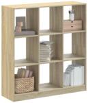 vidaXL sonoma tölgy színű szerelt fa könyvespolc 102 x 32 x 108 cm (3307839) - vidaxl