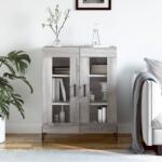 vidaXL szürke sonoma színű szerelt fa tálalószekrény 69, 5 x 34 x 90 cm (827802)