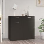 vidaXL fekete szerelt fa tálalószekrény 80 x 36 x 75 cm (805771)