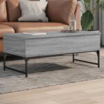 vidaXL szürke sonoma szerelt fa és fém dohányzóasztal 100 x 50 x 40 cm (845379)