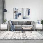 vidaXL 2 db fehér szerelt fa dohányzóasztal 50 x 46 x 50 cm (830925)