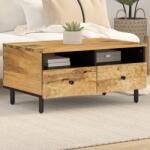 vidaXL tömör mangófa dohányzóasztal 80 x 54 x 40 cm (356904)