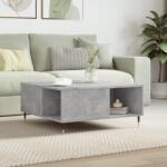 vidaXL betonszürke szerelt fa dohányzóasztal 80x80x36, 5 cm (830776)