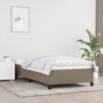 vidaXL tópszínű szövet ágykeret matrac nélkül 90x200 cm (347038)