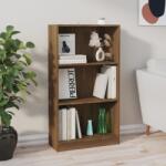 vidaXL barna tölgyszínű szerelt fa könyvszekrény 60 x 24 x 109 cm (815089)