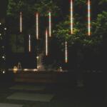 vidaXL 8 db 288 LED-es színes bel-/kültéri meteor fényfüzér 50 cm (328558)