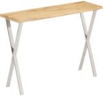 vidaXL tömör mangófa konzolasztal természetes éllel 105 x 33 x 76 cm (372764)