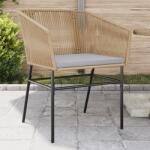 vidaXL 2 db barna polyrattan kerti szék párnákkal (369103)
