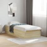 vidaXL sonoma tölgyszínű szerelt fa ágykeret 90 x 200 cm (3281058)