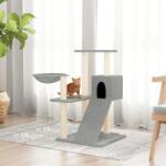 vidaXL világosszürke macskabútor szizál kaparófákkal 82 cm (171667) - vidaxl