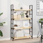vidaXL 2 db kezeletlen tömör akácfa függőpolc 80 x 20 x 4 cm (3279424)