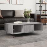 vidaXL szürke sonoma szerelt fa dohányzóasztal 104 x 60 x 35 cm (827090)