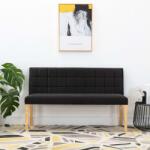 vidaXL fekete bársony pad 140 cm (288575)