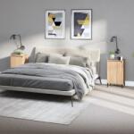 vidaXL 2 db sonoma tölgy színű szerelt fa éjjeliszekrény 40x35x70 cm (819651)