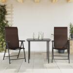 vidaXL 2 db barna polyrattan összecsukható kerti szék (4007138) - vidaxl