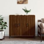 vidaXL barna tölgy színű szerelt fa tálalószekrény 90 x 34 x 80 cm (828115)