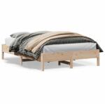 vidaXL tömör fenyőfa ágykeret ágy matrac nélkül 120 x 200 cm (842702)