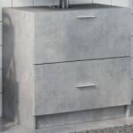 vidaXL betonszürke szerelt fa mosdószekrény 59 x 37 x 59 cm (848111)