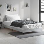 vidaXL betonszürke szerelt fa ágykeret 90 x 190 cm (832305)