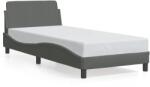 vidaXL sötétszürke szövet ágykeret matrac nélkül 90x190 cm (373086)