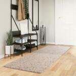 vidaXL PAMPLONA bézs magas szálú bolyhos modern szőnyeg 80 x 250 cm (375209)