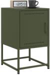 vidaXL 2 db olívazöld acél éjjeliszekrény 36x39x60, 5 cm (846455)