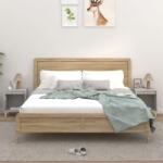 vidaXL 2 db betonszürke éjjeliszekrény 40x35x50 cm (821867)