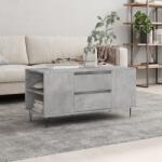 vidaXL betonszürke szerelt fa dohányzóasztal 102x44, 5x50 cm (831000)